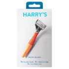 Harry's 5 Blade Cartridge And Handle Bright Orange 1 Pack