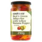 Cooks & Co Tri-Colour Jalapeno Slices 290g