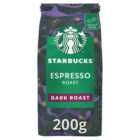 Starbucks Espresso Roast Dark Roast Whole Bean Coffee 200g