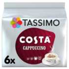 Tassimo Costa Cappuccino Coffee Pods x6 210g