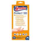Spontex Protect Disposable Gloves 100 Pack - Medium