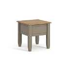 Halea Small Pine Side Table - Grey