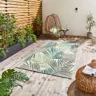 Miami Leaf Print Indoor Outdoor Rug