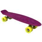 Charles Bentley 22 Inch Retro Cruiser Plastic Skateboard Purple