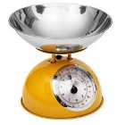 5Five Modern 5kg Mechanical Kitchen Scale with Stainless Steel Bowl - Mustard