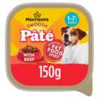 Morrisons Dog Food Beef Pate 150g