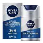 NIVEA MEN Hyaluron Anti-Age Moisturiser SPF15 50ml