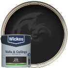 Wickes Vinyl Silk Emulsion Paint - Midnight Black No.255 - 2.5L