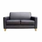 Teknik Newport Leather 2 Seater Sofa - Black