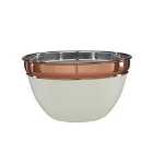 Premier Housewares Medium Mixing Bowl - Cream/Copper
