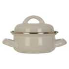 Premier Housewares Mini Casserole Dish - White Enamel