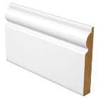 Wickes Torus Fully Finished Satin White Skirting - 18 x 169 x 4200mm