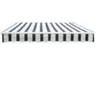 Outsunny 3.5m Retractable Patio Awning - Blue/White
