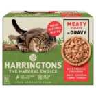 Harringtons Wet Cat Food Pouches Meat in Gravy 12 x 85g