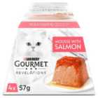 Gourmet Revelations Mousse Salmon In Gravy Wet Cat Food 4 x 57g
