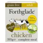 Forthglade Grain Free Adult Dog Food Trays Chicken Liver Rice & Vegetables 395g