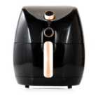 Tower T17021RG 1500W 4.3L Manual Air Fryer - Black and Rose Gold