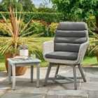 Norfolk Leisure Chedworth Outdoor Chair & Side Table Set - Grey