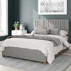 Aspire Grant Upholstered Ottoman Storage Bed Eire Linen Grey