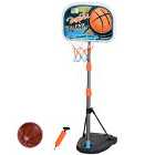 Jouet Kids 3-8 Years Height Adjustable Aluminium Basketball Hoop Stand with Ball & Fillable Base - Multi