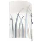 Rivato Rounded Wall Lamp with Grass Motif