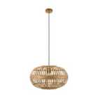 Amsfield Rounded Rattan Single Pendant