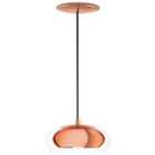 Rocamar Rounded Copper Pendant Clear Glass Shade