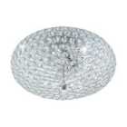 Clemente Crystal and Chrome Ceiling Light