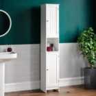 Bath Vida Priano 2 Door Tall Cabinet - White