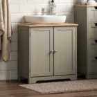 Bath Vida Priano 2 Door Under Sink Cabinet - Grey