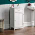 Bath Vida Priano 1 Door 1 Drawer Freestanding Cabinet White
