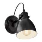 Rounded Retro Black And White Wall Lamp