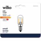Wilko 1 pack E14 100L Filament Warm White Fridge Bulb
