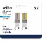 Wilko 2 pack G9 360L LED Daylight Bulb