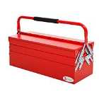 DURHAND 57cm Metal Cantilever Toolbox 3 Tier 5 Tray Storage Organizer w/ Carry Handle
