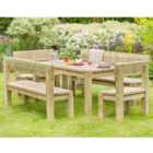 Zest Philippa Table and Bench Garden Set