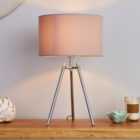 Nora Tripod Table Lamp Chrome