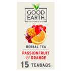 Good Earth Teabags Orange and Passionfruit 15 per pack