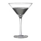 Premier Housewares Set of 2 Cocktail Glasses - Silver Crosshatched Design