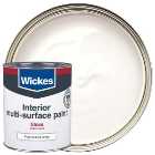 Wickes Multi-Surface Gloss Paint - White - 750ml
