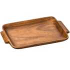 Kora Wooden Serving Tray with Handles