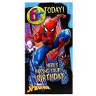 Spider Man Age 6 Birthday Card