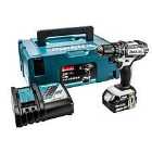 Makita DHP482T1JW 18v LXT Combi Drill with 1x 5.0ah Battery & Stackable Carry Case