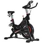HOMCOM Indoor Cycling Bike Upright Stationary Exercise Bike Cardio Workout