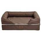 Bunty Small Cosy Couch Mattress Dog Bed - Brown