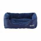 Bunty Deluxe Small Soft Dog Bed - Blue