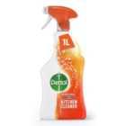 Dettol Power & Pure Antibacterial Disinfectant Kitchen Cleaning Spray 1L