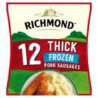 Richmond 12 Thick Frozen Pork Sausages 516g