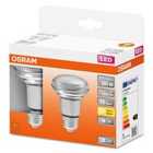 Osram 60W Glass E27 R63 Spotlight LED Bulb 2pk - Warm White