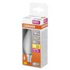 Osram 40W Filament Frosted Dimmable E14 Bent Tip Candle LED Bulb - Warm White